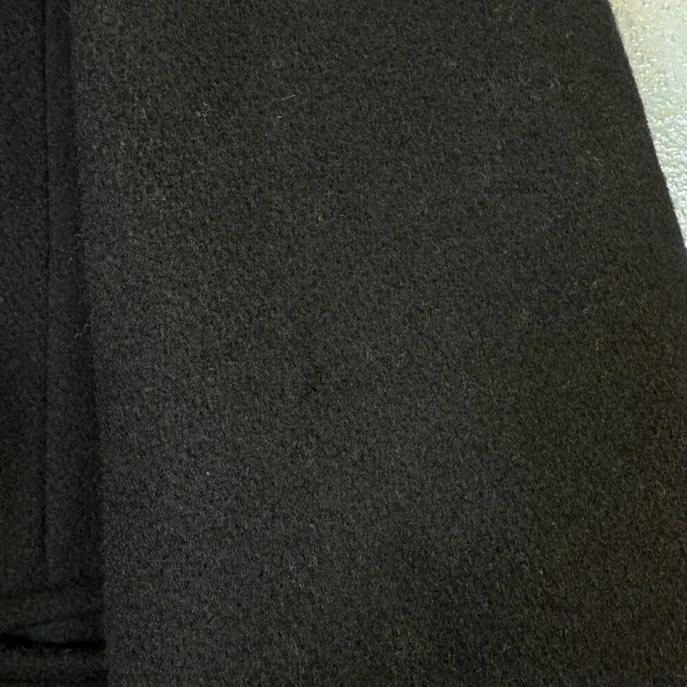 Oakton Ltd. 44r black 100% pure wool coat jacket vintage